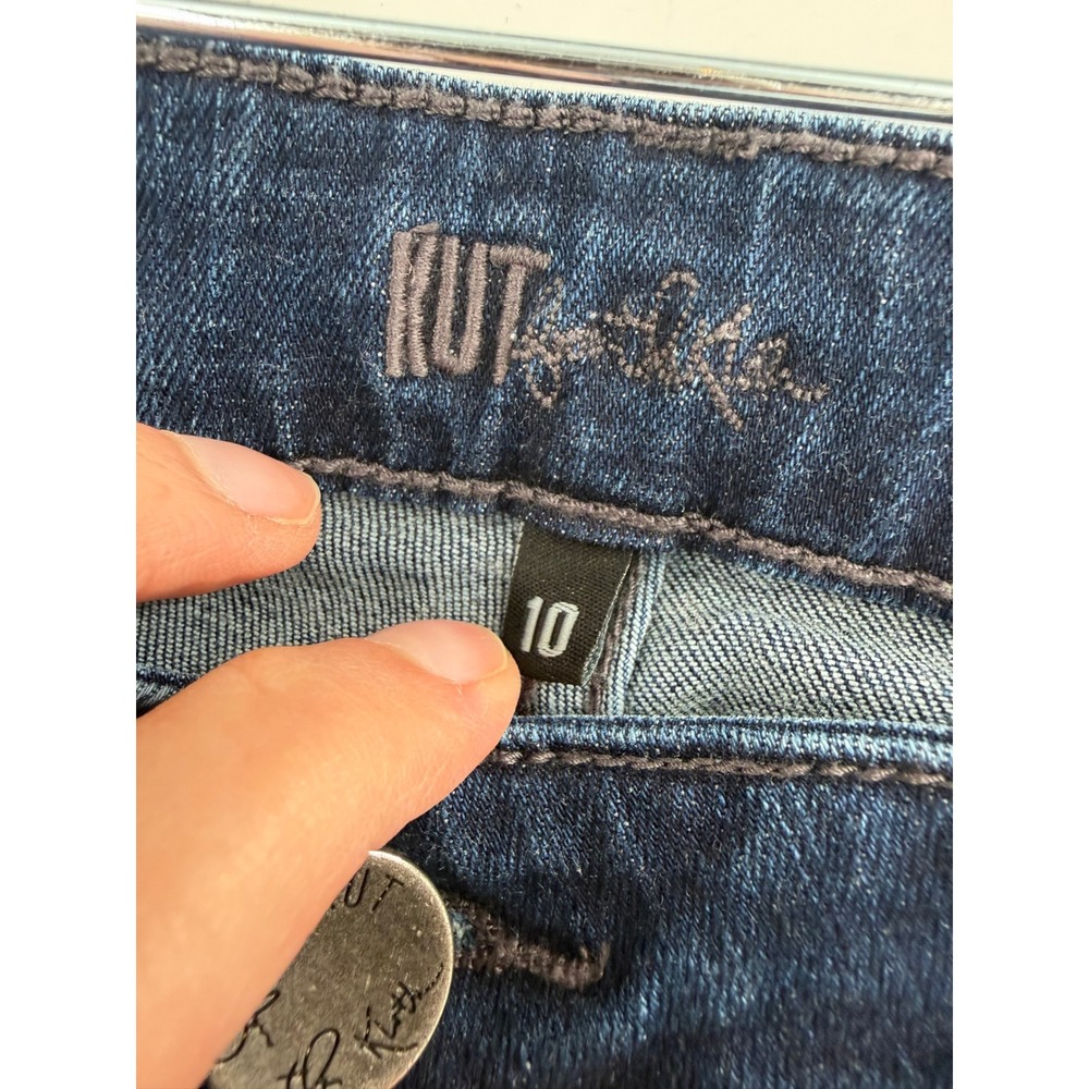 Kut from the Kloth Catherine Boyfriend Jeans Women Size 10 Blue Denim KP494MQ4N - Picture 3 of 9